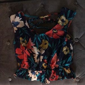 Beautiful floral tropical top